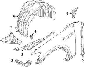 Крило переднє ліве Mazda CX-90 24-26