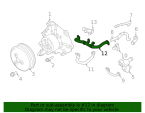 Патрубок охлаждения Land Rover Range Rover Velar 18-26 2.0T 3 части