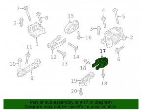 Подушка двигателя задняя левая Volvo XC40 19-26