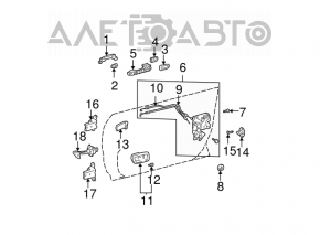 Ручка двери внешняя передняя левая Toyota Camry v30 2.4