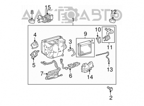 Актуатор моторчик привод печки кондиционер airmix Toyota Prius 20 04-09