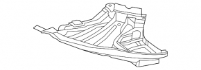 Защита переднего бампера левая Mercedes EQS-class V297 22-25 AMG pkg
