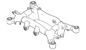 Підрамник задній BMW 5 F10 12-16 2.0T