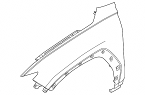Крило переднє праве Hyundai Tucson 22-26