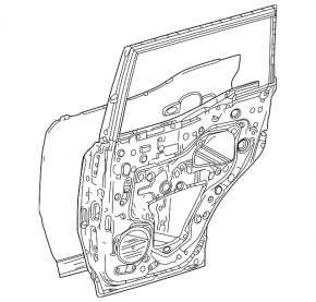 Дверь голая задняя левая Toyota Land Cruiser 24-26