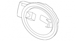 Корпус лючка бензобака Nissan Murano 25-26