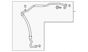 Трубка кондиціонера піч-конденсер Mazda 3 19-23 2.5 R134a