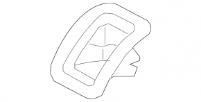 Накладка Isofix заднего ряда Audi A3 22-26 черная