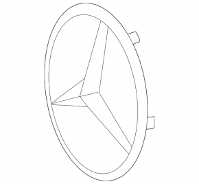 Емблема решітки радіатора grill Mercedes X167 GLS 450580 20-23
