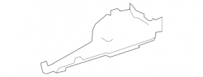 Защита днища задняя правая Mercedes W166 ML/GLE 12-19