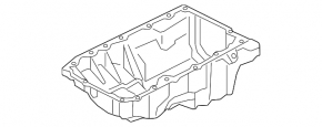 Поддон масляный BMW 5 G30 17-23 B46B20B 2.0т RWD