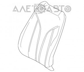 Пасажирське сидіння Lincoln MKX 16-16 без airbag, шкіра беж