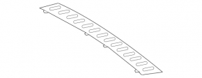 Накладка заднего бампера Mercedes W166 ML 12-15 хром