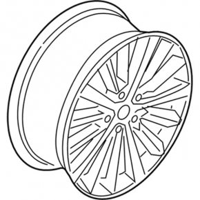 Диск колесный R18x8J ET55 Lincoln MKZ 17-20 бордюрка
