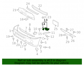 Крепление птф правое Lexus RX300 RX330 RX350 RX400h 04-08