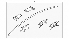Накладка крыши левая Kia K5 21-24