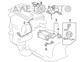 Лямбда-зонд первый Toyota Camry v40 2.4