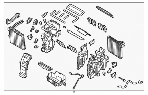 Корпус печки голый Kia Forte 19-24 manual