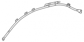Подушка безпеки airbag бічна шторка права Mercedes EQE SUV-class X294 23-25