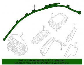Подушка безпеки airbag бічна шторка права Mercedes EQE SUV-class X294 23-25