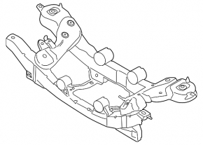Подрамник задний Ford Escape MK3 13-19 FWD