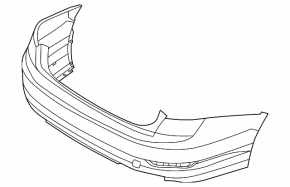 Бампер задний голый VW Jetta 19-21