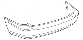 Бампер задний голый Lexus RX300 98-03