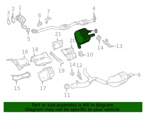 Глушитель задняя часть с бочкой правый Mercedes W213 E 300/350 17-20 2.0T