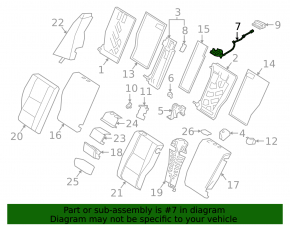 Замок заднего сиденья левый Mercedes W213 E 17-23 с тросиком