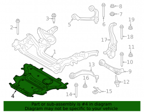 Защита двигателя металл BMW 5 G30 18-23 530e hybrid