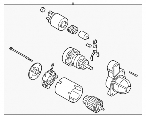 Стартер Hyundai Santa FE 19-20 2.0, 2.4