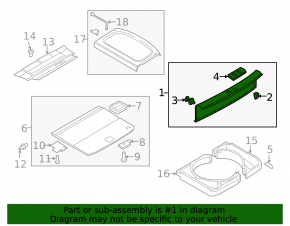 Накладка проема багажника VW Tiguan 09-18 черн