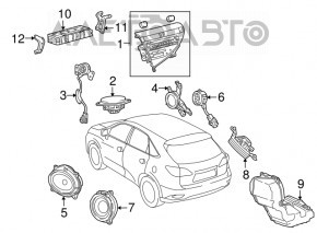 Головное устройство с управлением климата Lexus RX350 RX450h 10-15