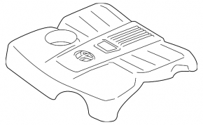 Накладка двигателя Toyota Tundra 22-26 3.4, hybrid