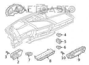 Управление фарами Audi A5 F5 18-25 мат