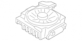 RIGHT CENTRAL BASS SPEAKER Mini Cooper Countryman R60 10-16 надорвана защита