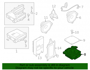 RIGHT CENTRAL BASS SPEAKER Mini Cooper Countryman R60 10-16 надорвана защита