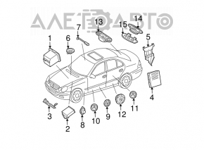 Динамик дверной передний правый Mercedes W211