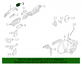 Заглушка внешней ручки передняя левая Infiniti JX35 QX60 13-