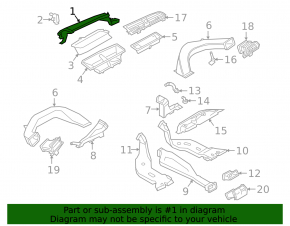 Накладка воздухоприемника печки Audi Q3 83A 19-25