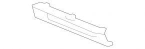 Молдинг ґрат ПТФ лівий Mercedes W166 ML 12-15