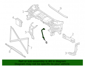 Скоба замка капота Mercedes X167 GLS 450580 20-26