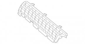 Решетка радиатора grill верхняя правая Mercedes A-class V177 19-22 сетка, AMG pkg