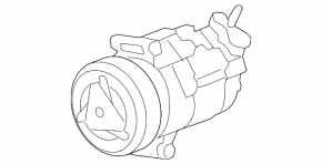 Компрессор кондиционера Chevrolet Equinox 10-11 2.4