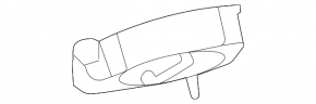 Корпус лючка бензобака Mercedes X167 GLS 450580 20-26