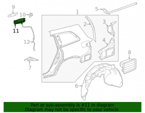 Корпус лючка бензобака Mercedes X167 GLS 450580 20-26
