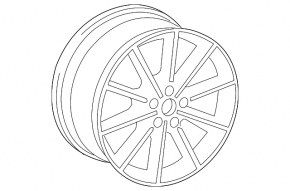 Диск колесный R18x8J ET46 Audi A3 8V 15-16 стиль CL7, 10 спиц хром