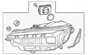 Фара передняя правая в сборе Audi A5 F5 20-25 Matrix LED
