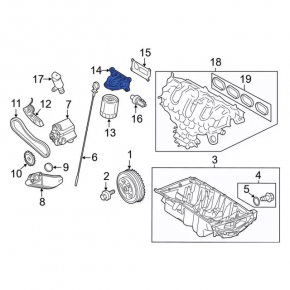 Корпус масляного фильтра Ford Ecosport 18-22 2.0
