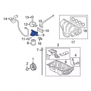 Корпус масляного фильтра Ford Ecosport 18-22 2.0